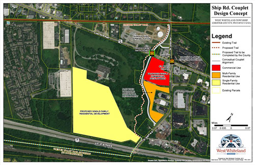 West Whiteland Map